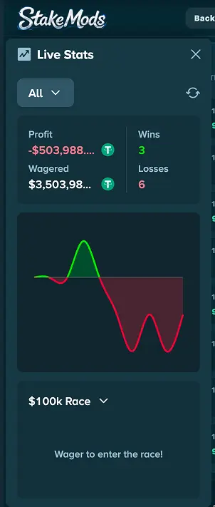 Live stats drawer preview